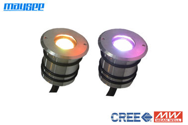 ウルトラ - シン強力なIP68 3ワットRGB LEDデッキライト/ RGB LED屋外照明
