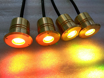 真鍮ハウジングとスーパーブライト3W小型LEDの水中池ライト