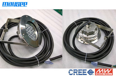 RGBはクリー族XPEの破片が付いている変更の水中72w LEDの池ライトを着色します
