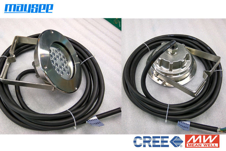 RGBはクリー族XPEの破片が付いている変更の水中72w LEDの池ライトを着色します